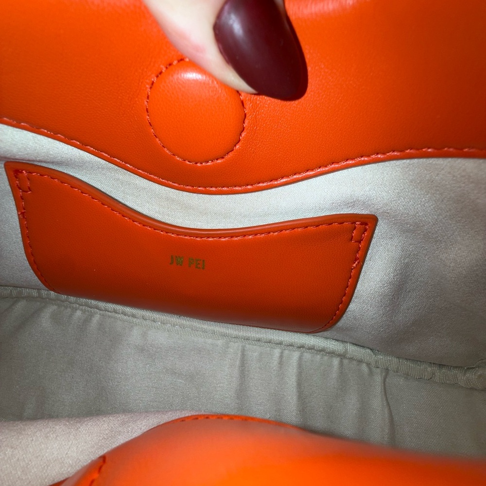 Orange Ruched JW PEI Bag - Picture 7 of 7